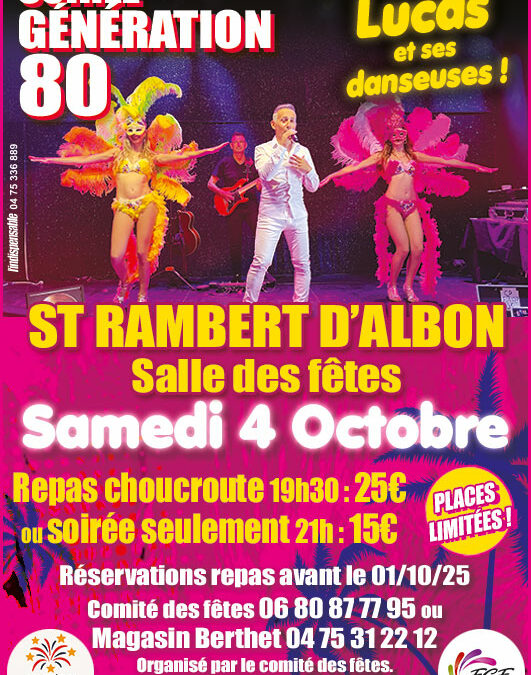 Soirée Génération 80