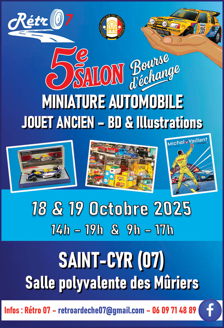 5e Salon – Bourse d’échange de la Miniature Automobile & du Jouet Ancien
