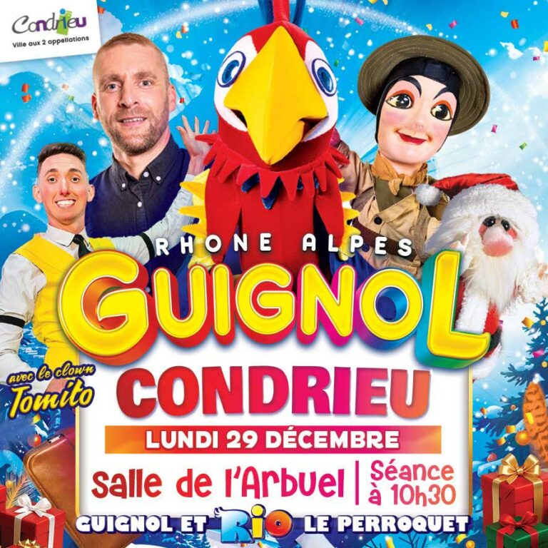 Guignol et Rio le majestueux perroquet