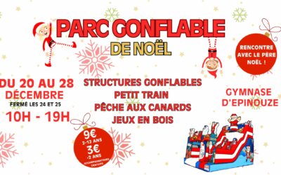 Parc d’attractions gonflables « Spécial Noël »