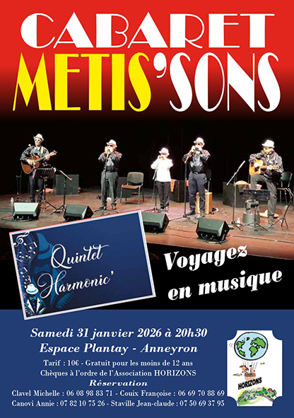 Concert Métis’sons : Le Quintet Harmonic’