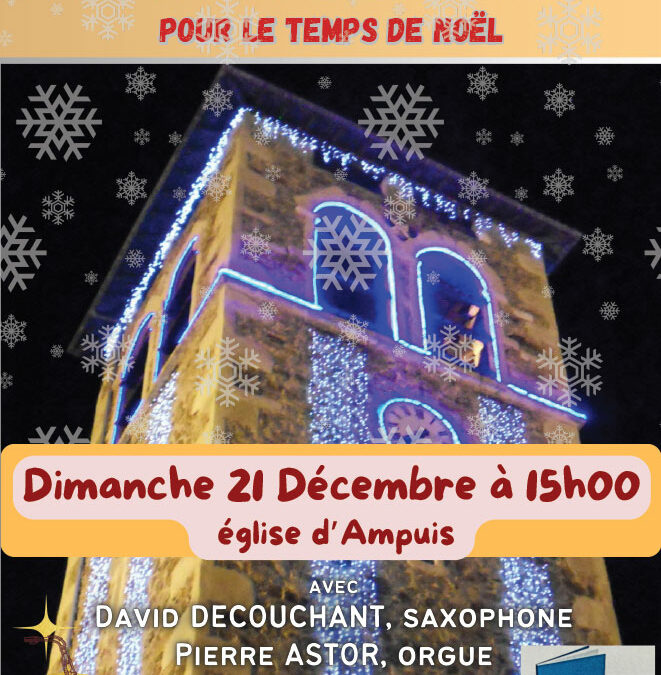 Saxophone et orgue : pour le temps de Noël