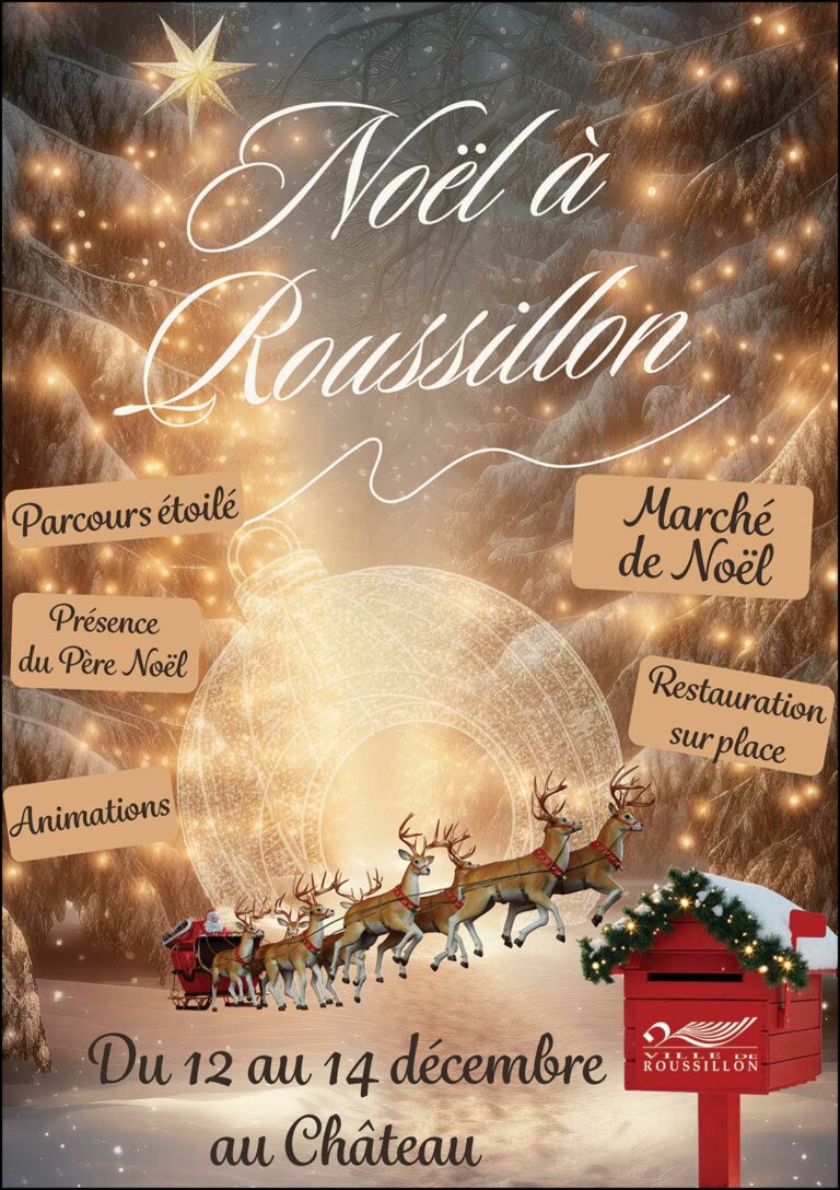 Plongez dans la féérie du Marché de Noël à Roussillon !