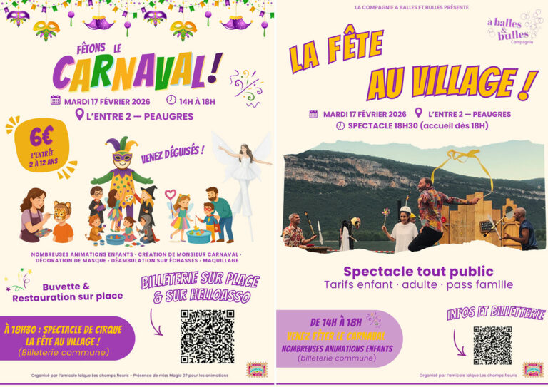 Fêtons le carnaval ! + La fête au village
