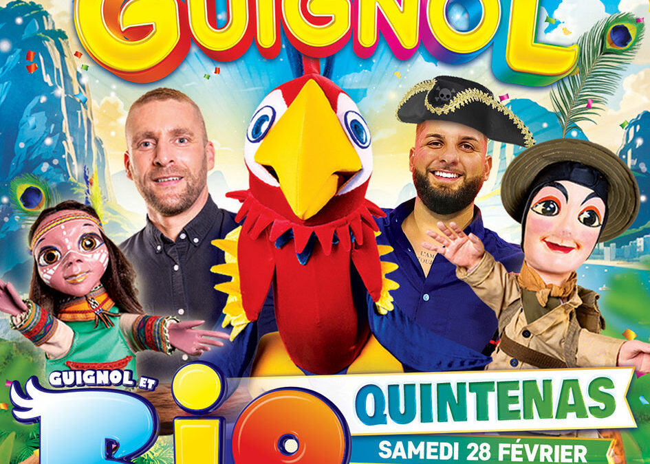 Guignol et Rio le majestueux perroquet