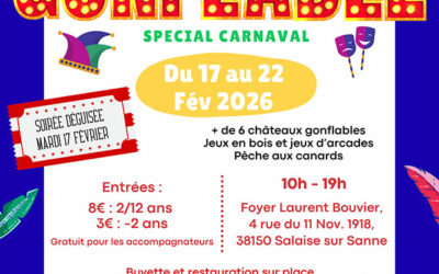 Parc d&rsquo;attractions gonflables Spécial Carnaval