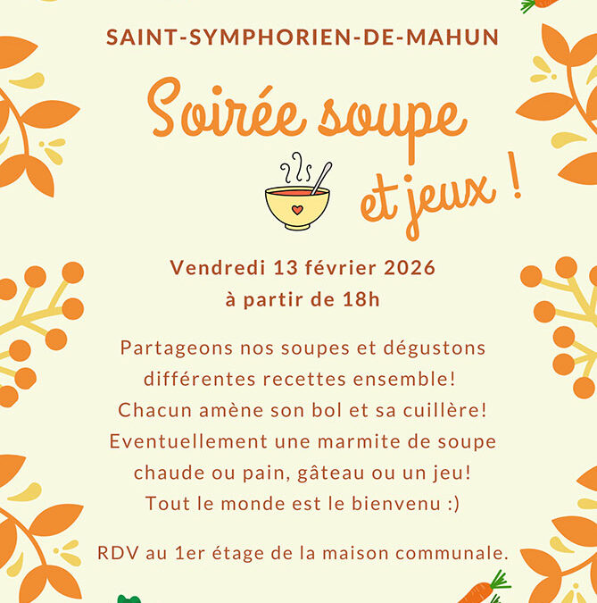 Soirée Soupe et Jeux