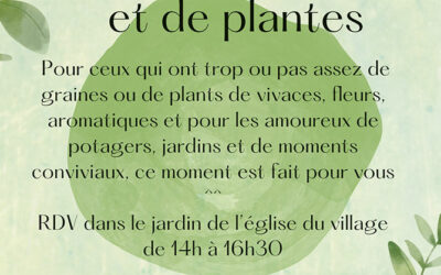Troc de graines et de plantes