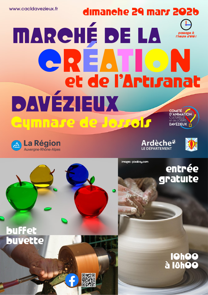 Comité d’Animation Culturelle et de Loisirs : Marché de la Création et de l’Artisanat