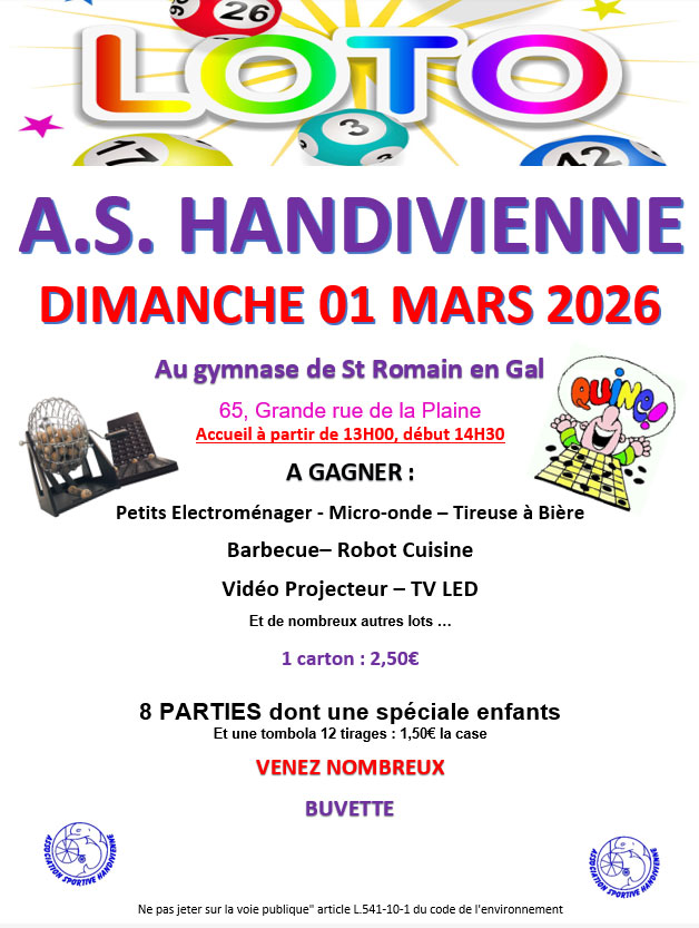 Loto de l’AS Handivienne