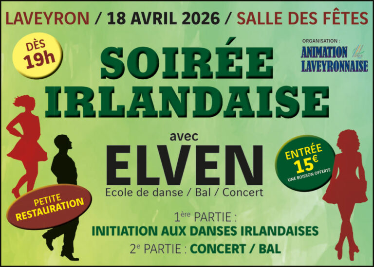 Soirée Irlandaise avec l’orchestre Elven