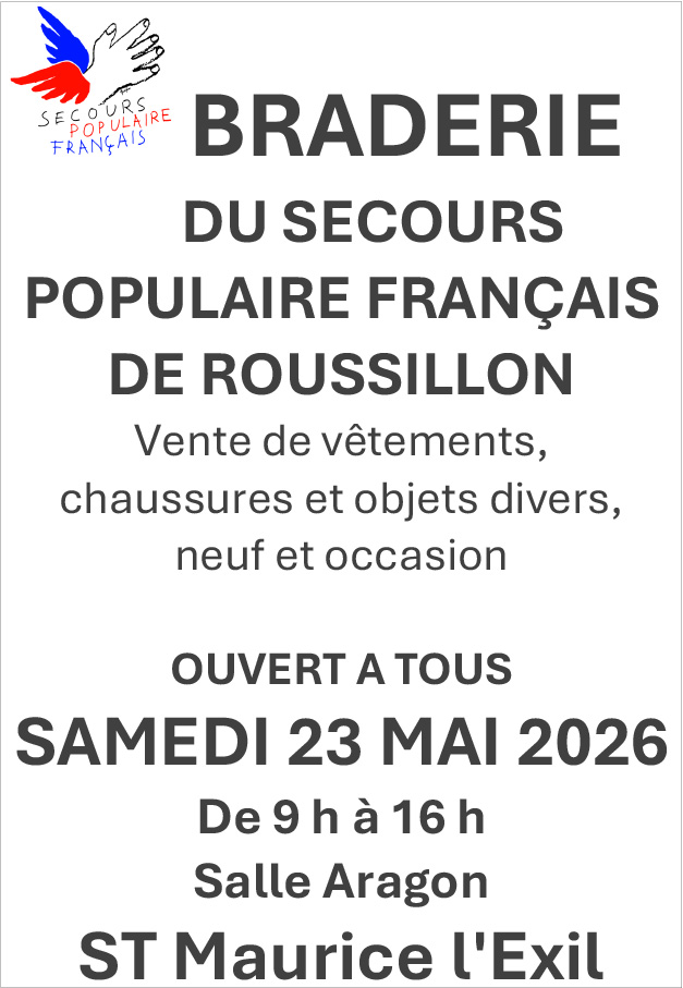 Braderie du Secours Populaire Comité de Roussillon