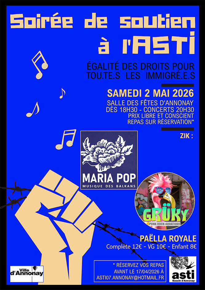 Soirée de soutien à l’Asti