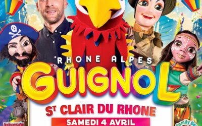 Guignol et Rio le majestueux perroquet