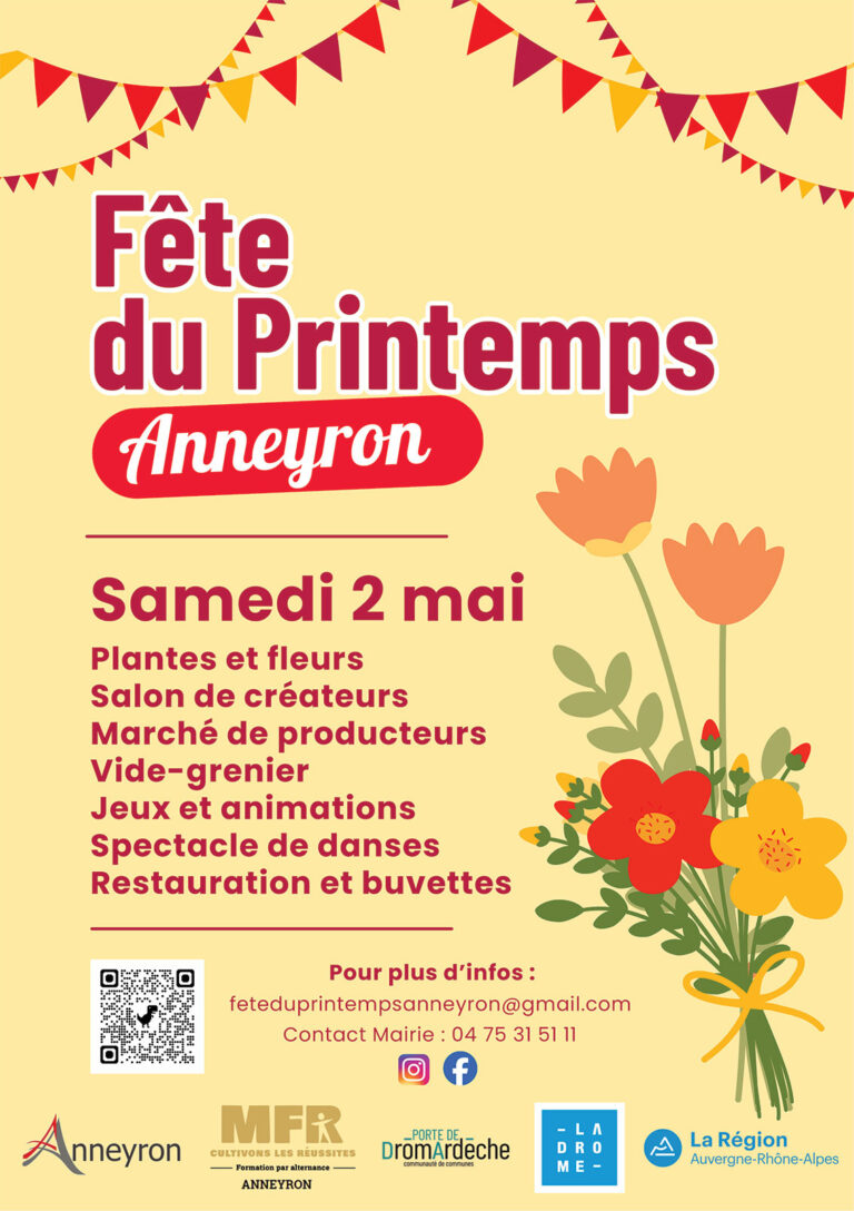 La Fête du Printemps d’Anneyron est de retour