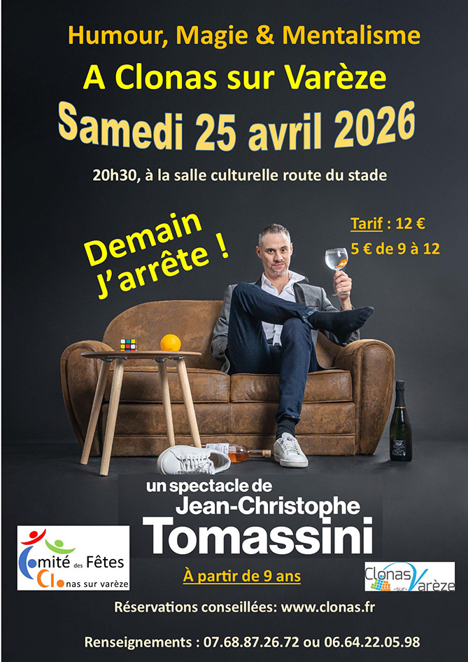 Jean-Christophe Tomassini « Demain j&rsquo;arrête »