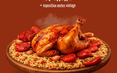Motos vintage et matinée Poulet-Chorizo