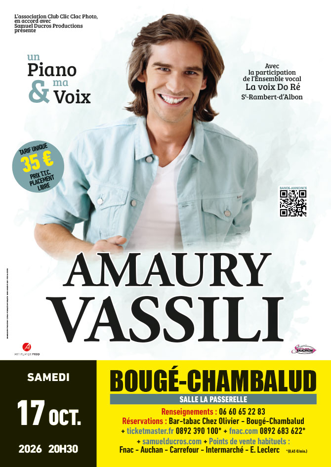 Amaury Vassili – Un Piano & ma Voix
