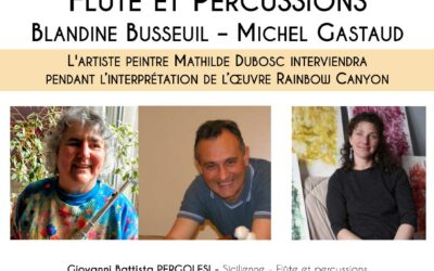 Musique au temple : Flûte et percussions – Blandine Busseuil & Michel Gastaud