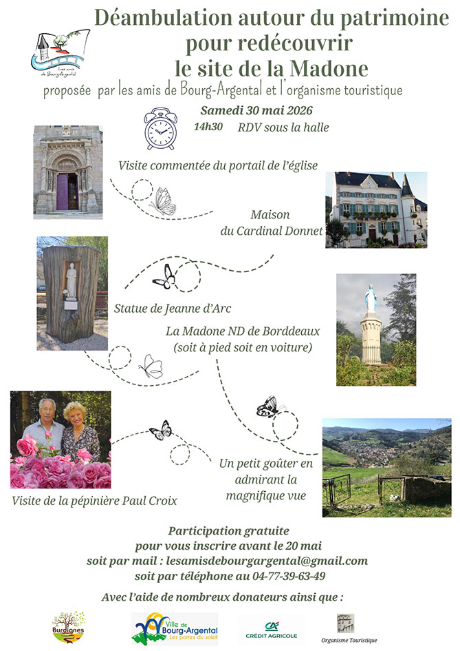 Déambulation autour du patrimoine pour redécouvrir le site de la Madone