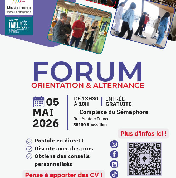 Forum Orientation professionnelle et Alternance