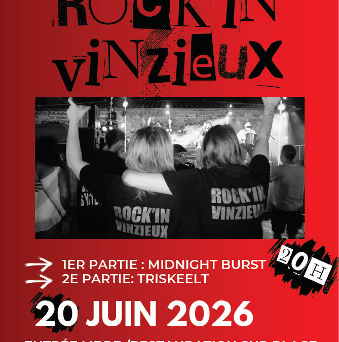 Rock&rsquo;in Vinzieux 2026