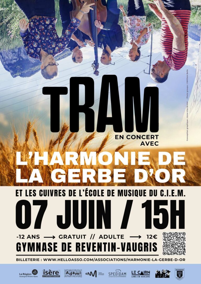 Tram + L&rsquo;Harmonie de la Gerbe d&rsquo;Or et les Cuivres de l&rsquo;école de musique du C.I.E.M.