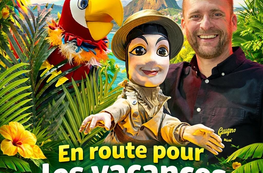 Guignol : en route pour les vacances avec Rio le perroquet
