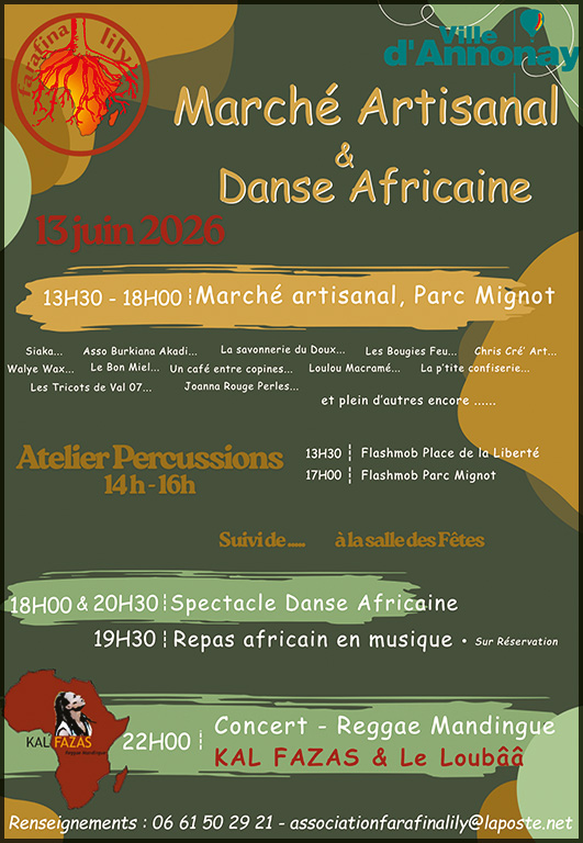 Farafina Lily : marché artisanal et spectacle de danse africaine
