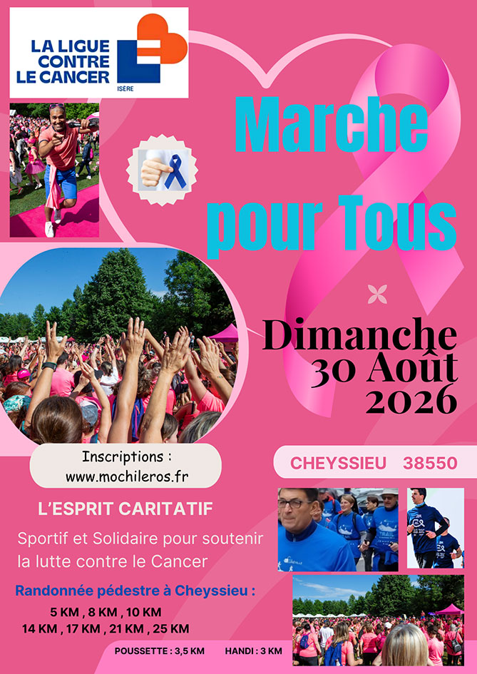 Marche pour tous au profit de la Ligue contre le Cancer