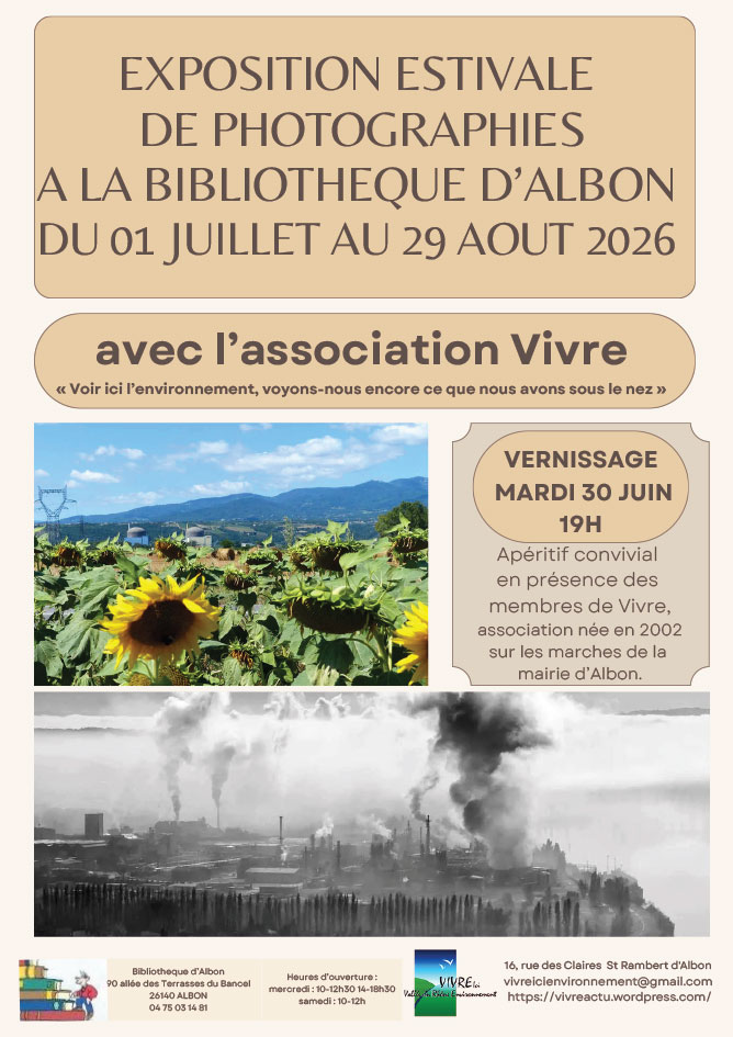 Bibliothèque : exposition estivale de photographies