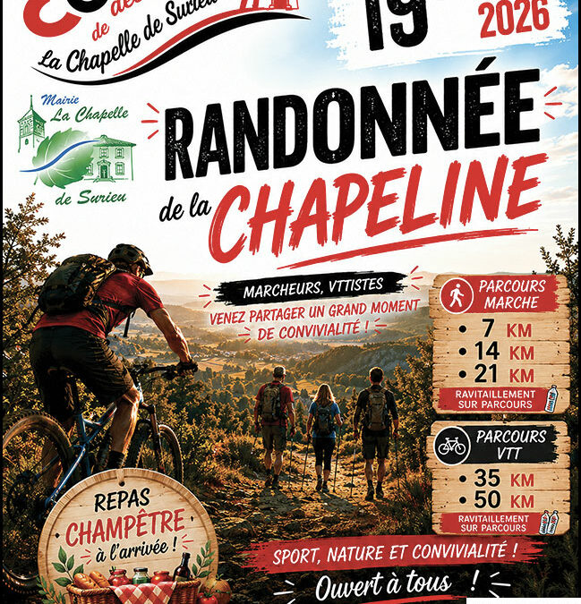 La Chapeline : REPORTÉE AU 27 SEPTEMBRE