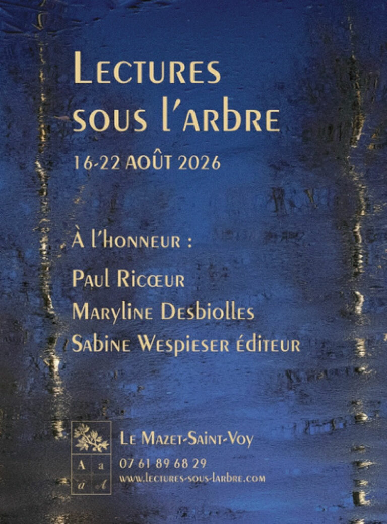 35èmes Lectures sous l’arbre