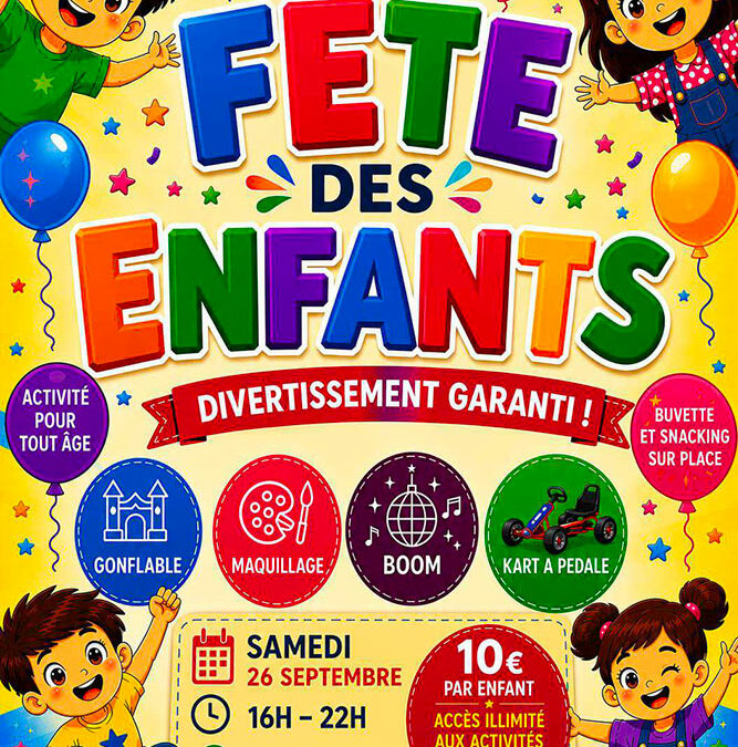 Fête des enfants : jeux + mini boum