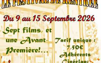 Cinéclap : Festival de Rentrée