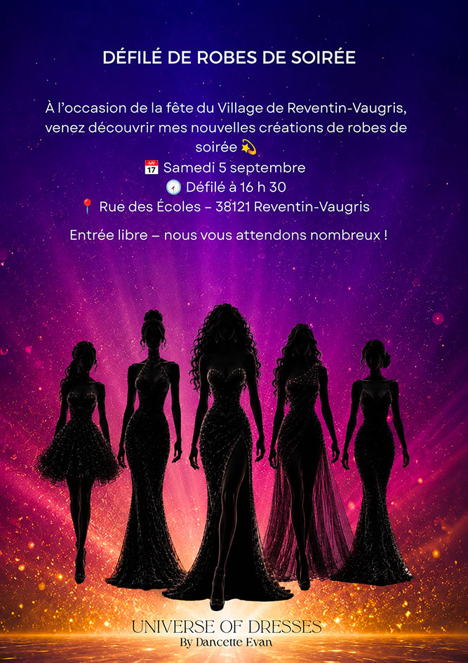 Défilé de robes de soirée
