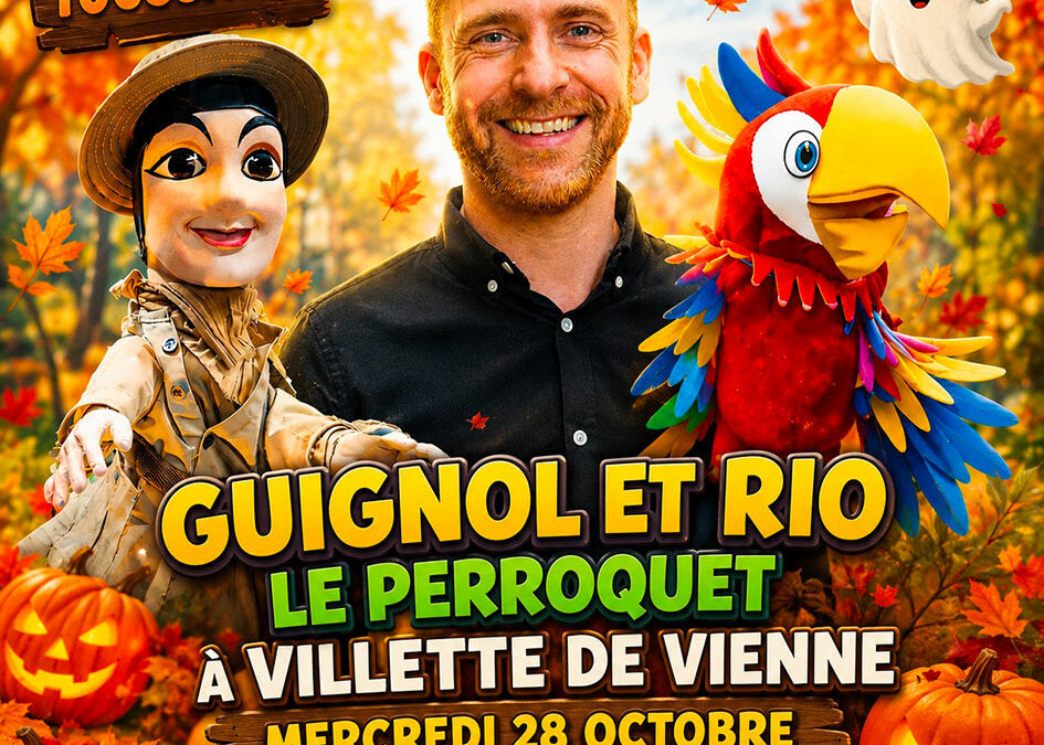 Guignol : en route pour les vacances avec Rio le perroquet