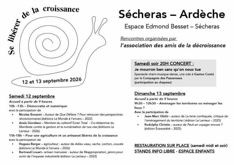 Rencontres « Se libérer de la croissance »